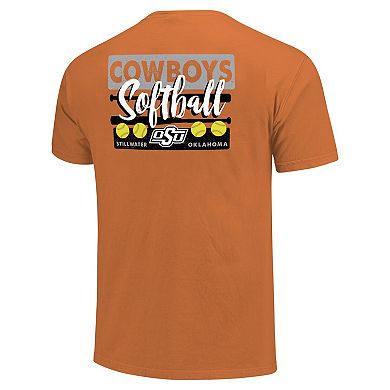 Unisex Orange Oklahoma State Cowboys Gritty Softball Bats Comfort Colors T-Shirt