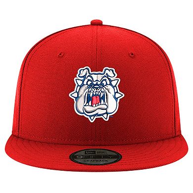 Men's New Era Scarlet Fresno State Bulldogs Team 9FIFTY Snapback Hat