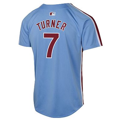 Youth Nike Trea Turner Light Blue Philadelphia Phillies Alternate Limited Player Jersey