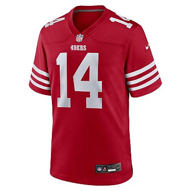 Men's Nike Ricky Pearsall Scarlet San Francisco 49ers 2024 NFL Draft First Round Pick Player Game Jersey