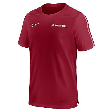 Men's Nike Crimson Alabama Crimson Tide 2024 Sideline Coach Performance Top