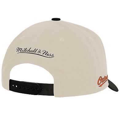 Men's Mitchell & Ness Cream Baltimore Orioles Pro Crown Adjustable Hat