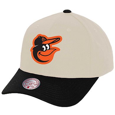 Men's Mitchell & Ness Cream Baltimore Orioles Pro Crown Adjustable Hat