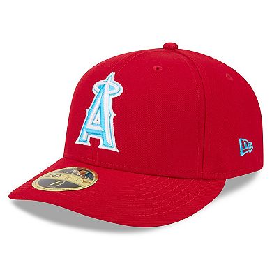 Men's New Era Red Los Angeles Angels 2024 Father's Day Low Profile 59FIFTY Fitted Hat