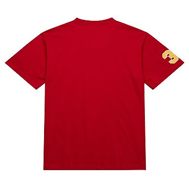 Men's Mitchell & Ness Hakeem Olajuwon Red Houston Rockets Premium Nickname T-Shirt