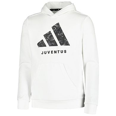 Youth adidas White Juventus DNA Pullover Hoodie