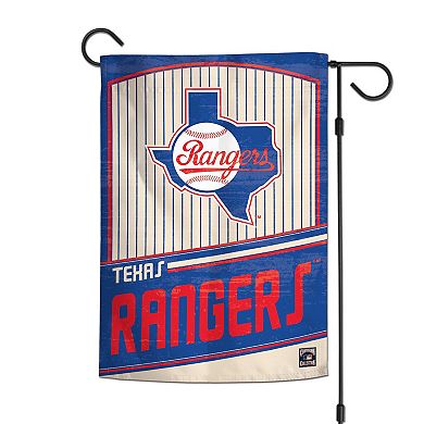 WinCraft Texas Rangers 12â€ x 18â€ Double-Sided Cooperstown Collection Garden Flag