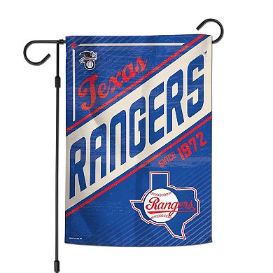 WinCraft Texas Rangers 12â€ x 18â€ Double-Sided Cooperstown Collection Garden Flag