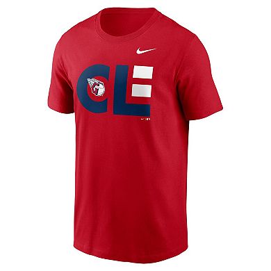 Men's Nike Red Cleveland Guardians Local Home Town T-Shirt