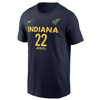 Unisex Nike Caitlin Clark Navy Indiana Fever 2024 WNBA Draft Explorer Edition Player Name & Number T-Shirt