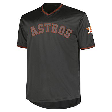 Men's Profile Charcoal Houston Astros Big & Tall Pop Fashion Jersey