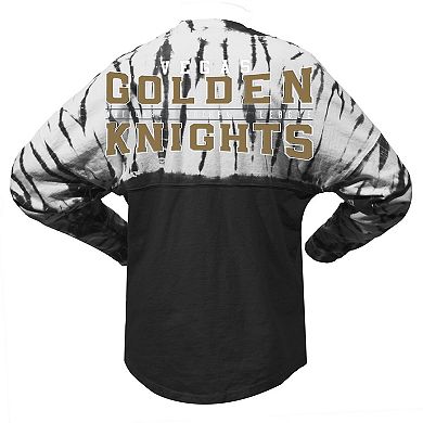Unisex Spirit Jersey Black Vegas Golden Knights Crystal Half Dye Long Sleeve T-Shirt