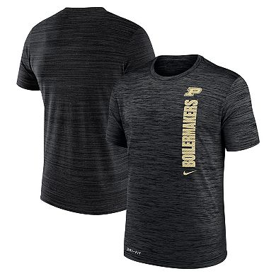 Men's Nike Black Purdue Boilermakers 2024Â Sideline Velocity Legend Performance T-Shirt
