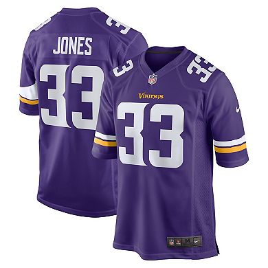 Men's Nike Aaron Jones Purple Minnesota Vikings Game Player Jersey