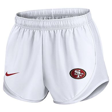 Women's Nike White San Francisco 49ers Tempo Shorts