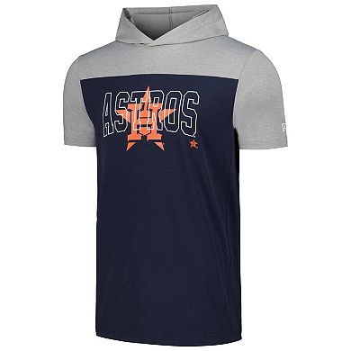 Men's New Era Navy Houston Astros Active Brushed Hoodie T-Shirt