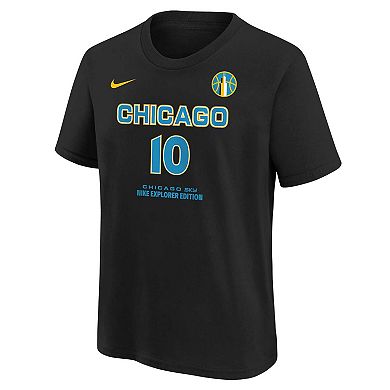 Youth Nike Kamilla Cardoso Black Chicago Sky 2024 WNBA Draft Name & Number T-Shirt