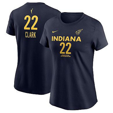 Women's Nike Caitlin Clark Navy Indiana Fever 2024 WNBA Draft Explorer Edition Player Name & Number T-Shirt
