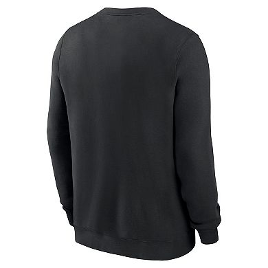 Men's Nike Black Pittsburgh Pirates Classic Fleece Performance Pullover Sweatshirt