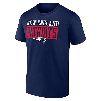 Men's Fanatics Navy New England Patriots Head to Beat T-Shirt