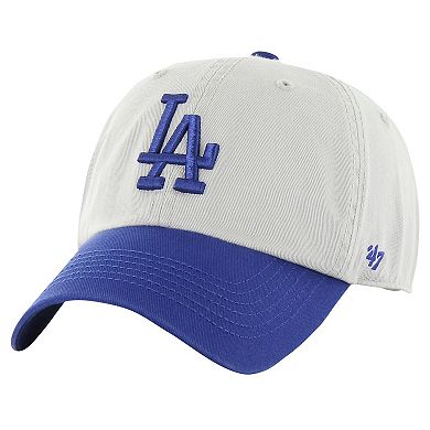 Men's '47 Gray/Royal Los Angeles Dodgers Sure Shot Classic Franchise Fitted Hat