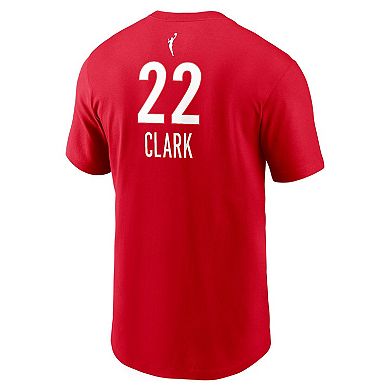 Unisex Nike Caitlin Clark Red Indiana Fever 2024 WNBA Draft Rebel Edition Player Name & Number T-Shirt