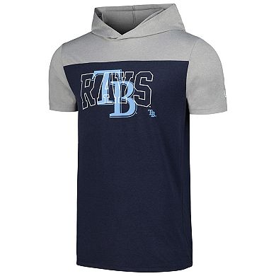 Men's New Era Navy Tampa Bay Rays Active Brushed Hoodie T-Shirt