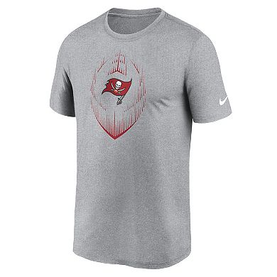 Men's Nike Heather Gray Tampa Bay Buccaneers Primetime Legend Icon Performance T-Shirt