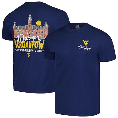 Unisex Navy West Virginia Mountaineers Hyper Local Welcome to Campus T-Shirt