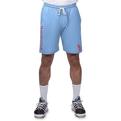 Men's Margaritaville Light Blue St. Louis Cardinals Peached French Terry Shorts