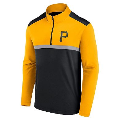 Men's Fanatics Black Pittsburgh Pirates Unstoppable Quarter-Zip Top