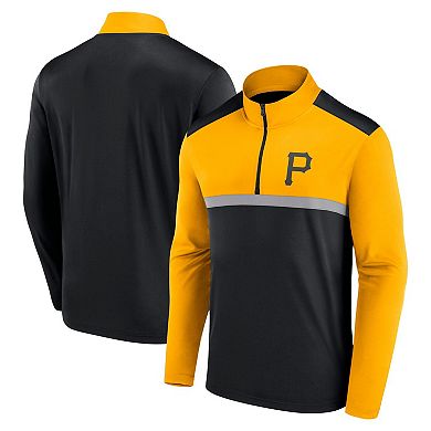 Men's Fanatics Black Pittsburgh Pirates Unstoppable Quarter-Zip Top