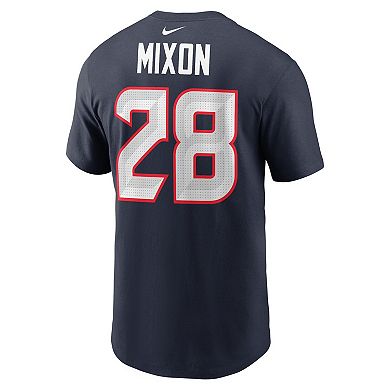 Men's Nike Joe Mixon Navy Houston Texans Player Name & Number T-Shirt