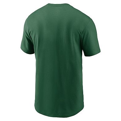 Men's Nike  Green New York Jets Primetime Wordmark Essential T-Shirt