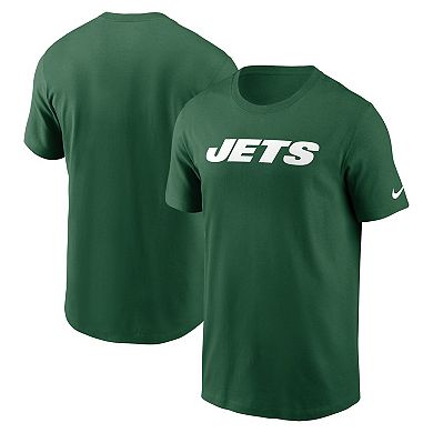 Men's Nike  Green New York Jets Primetime Wordmark Essential T-Shirt