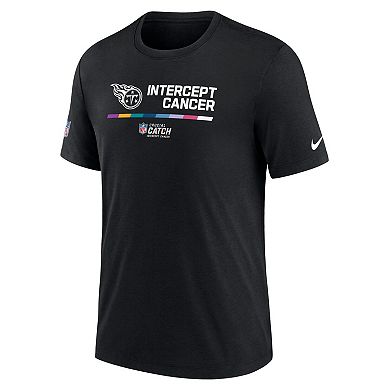 Men's Nike Black Tennessee Titans 2022 NFL Crucial Catch Performance T-Shirt