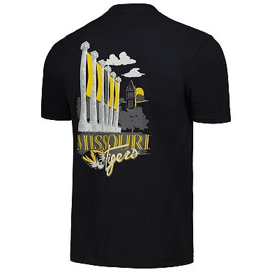 Unisex Black Missouri Tigers Hyper Local Columns Script T-Shirt
