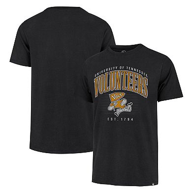 Men's '47 Black Tennessee Volunteers Double Header Franklin T-Shirt