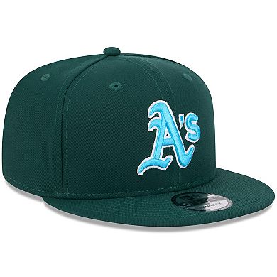 Men's New Era Green Oakland Athletics 2024 Father's Day 9FIFTY Snapback Hat