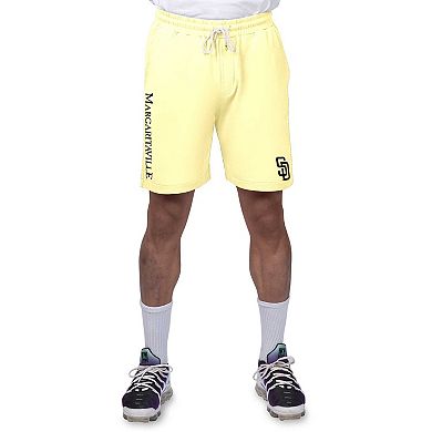 Men's Margaritaville Yellow San Diego Padres Peached French Terry Shorts