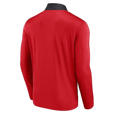 Men's Fanatics Red Cincinnati Reds Unstoppable Quarter-Zip Top