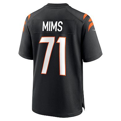 Men's Nike Amarius Mims Black Cincinnati Bengals 2024 NFL Draft First Round Pick Player Game Jersey