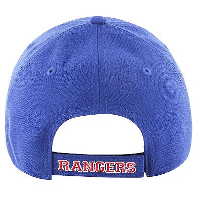 Men's '47 Blue New York Rangers Wordmark Back Strap MVP Adjustable Hat