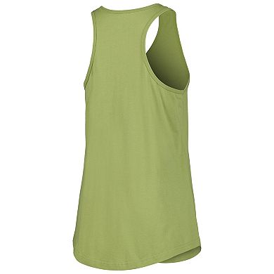 Women's New Era Olive Cleveland Guardians Armed Forces Day Tank Top