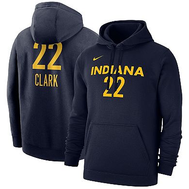 Unisex Nike Caitlin Clark Navy Indiana Fever 2024 WNBA Draft Player Name & Number Pullover Hoodie