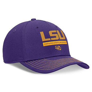Unisex Nike Purple LSU Tigers 2024 Sideline Rise Adjustable Hat