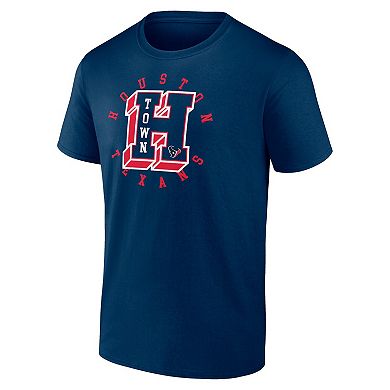 Men's Fanatics Navy Houston Texans Hometown Offensive Drive T-Shirt