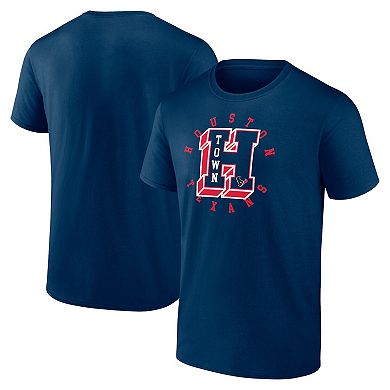 Men's Fanatics Navy Houston Texans Hometown Offensive Drive T-Shirt