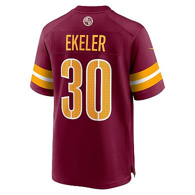 Men's Nike Austin Ekeler Burgundy Washington Commanders Game Player Jersey