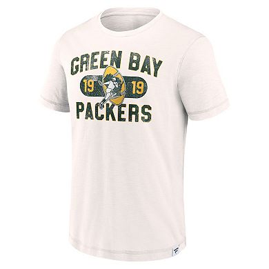 Men's Fanatics White Green Bay Packers Team Act Fast T-Shirt